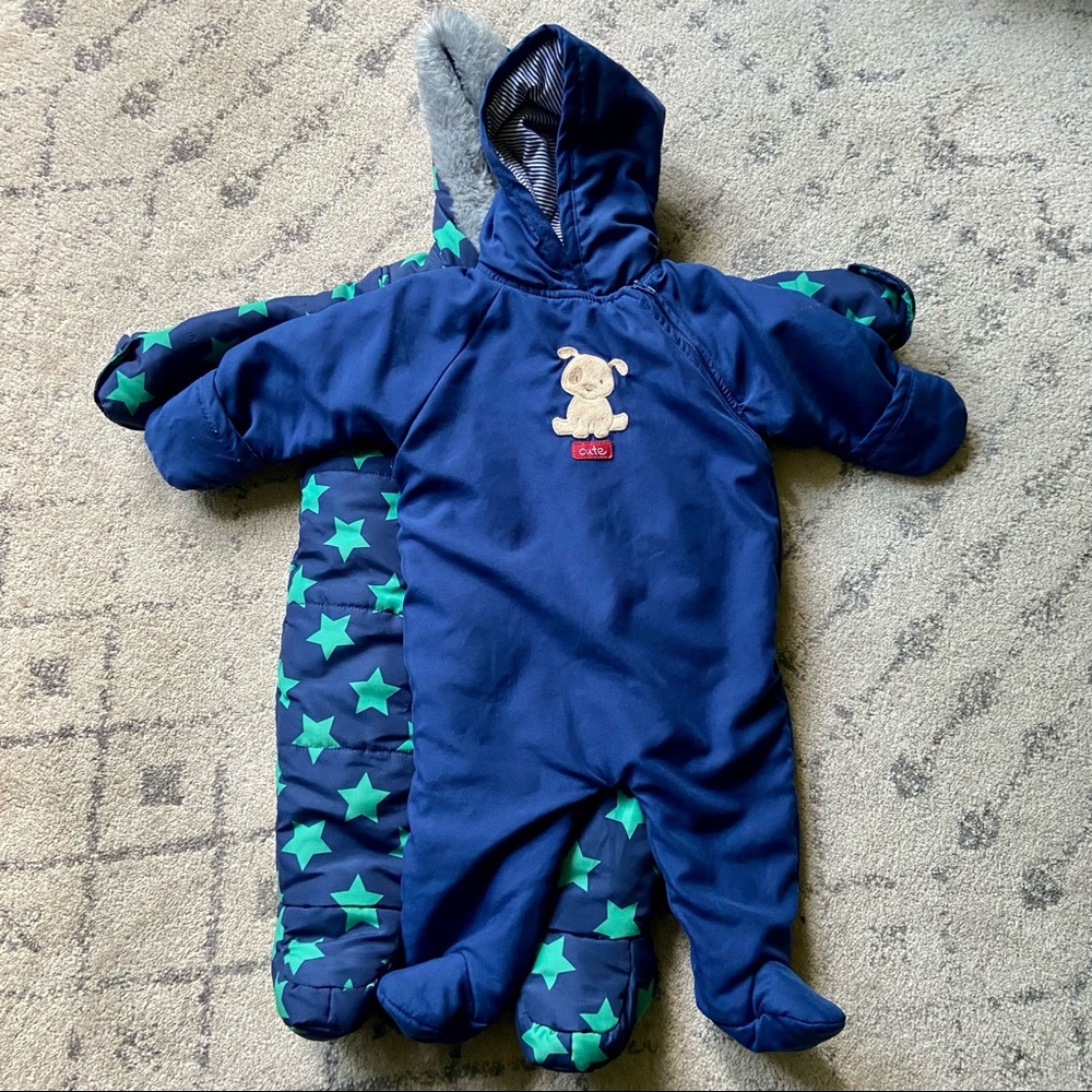 Snowsuit and bunting lot (3-6m and 9-12m)